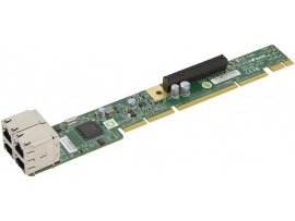 Supermicro AOC-UR-I4G / 1U Ultra Riser Card 4 GbE ports  (For Integration Only)